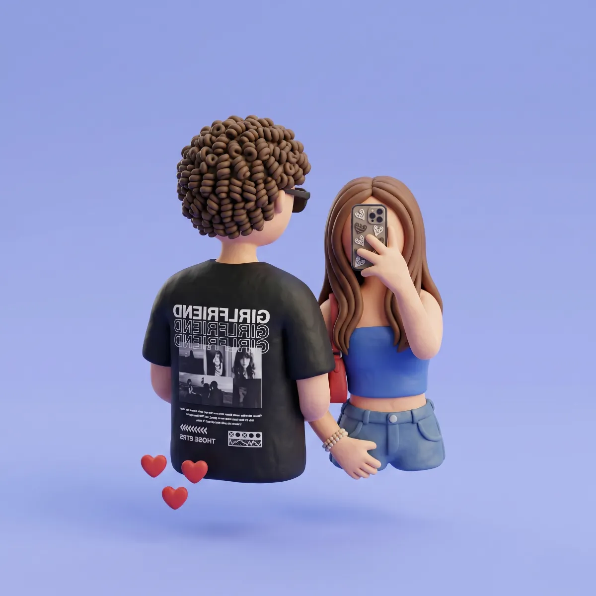 წყვილის მაისური girlfriend&boyfriend