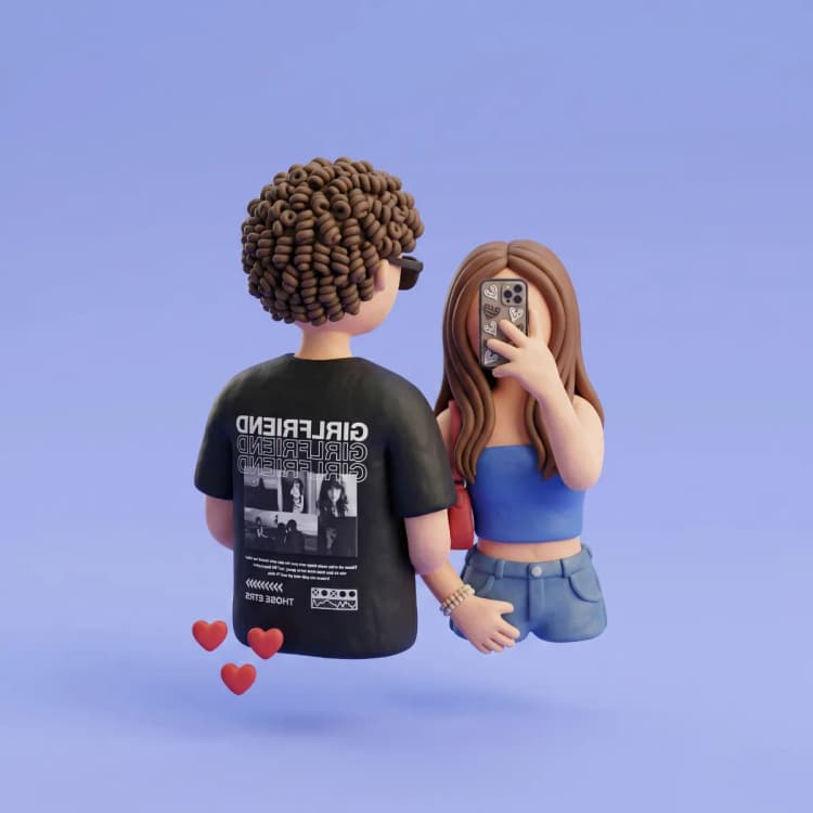 წყვილის მაისური girlfriend&boyfriend
