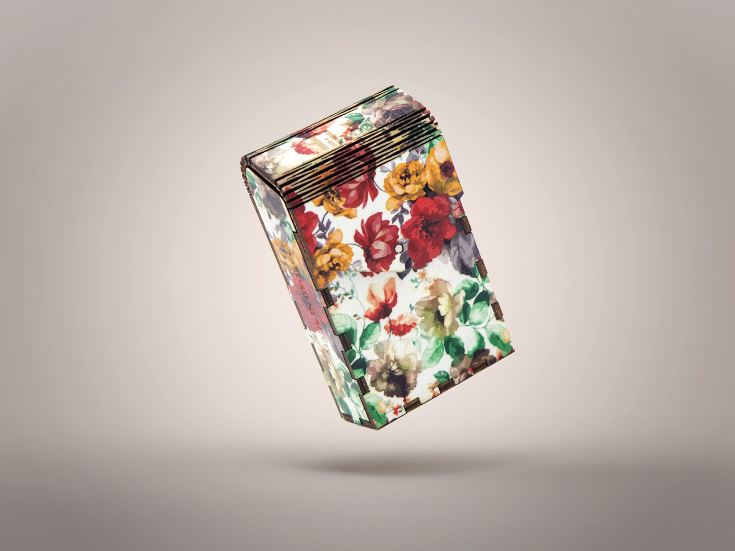 ყვავილები - თამბაქოს კოლოფი 1 საჩუქარი პერსონალური ყვავილები