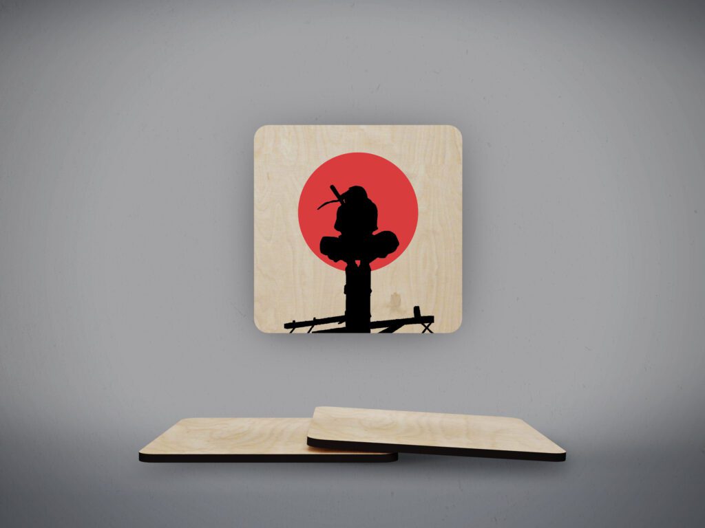 ჭიქის დასადები ხის - ნარუტო | იტაჩი 2 საჩუქარი პერსონალური აკაცუკის მოსასხამი